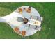 Aerial view of fire pit and seating area at 11432 Savannah Lakes Dr, Parrish, FL 34219