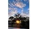 Beautiful sunset view from the property at 120 Edgewater Ter, Dunedin, FL 34698