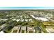 Wide aerial view of community and surrounding area at 1312 Stafford Ln # 1427, Sarasota, FL 34232