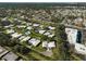Wide aerial view of the community and surroundings at 1312 Stafford Ln # 1427, Sarasota, FL 34232