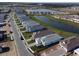 Aerial view of community with lake and homes at 16415 Isola Pl, Bradenton, FL 34211