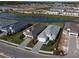 Aerial view of homes and waterfront community at 16415 Isola Pl, Bradenton, FL 34211