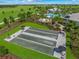 Well-maintained bocce ball courts with seating at 16415 Isola Pl, Bradenton, FL 34211