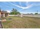 Large backyard with storage shed and privacy fence at 23039 Worth Ave, Port Charlotte, FL 33954