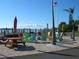 Community waterfront area with picnic tables and chairs at 2601 Gulf N Dr # 510, Bradenton Beach, FL 34217