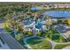 Aerial view of resort-style pool and clubhouse at 26768 Weiskopf Dr, Englewood, FL 34223