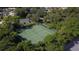 Aerial view of community tennis courts at 277 Sherwood Dr # 277D, Bradenton, FL 34210