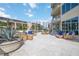Outdoor patio with seating and beautiful views at 340 S Palm Ave # Pl1, Sarasota, FL 34236