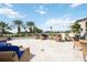 Spacious patio with wicker furniture and views at 340 S Palm Ave # Pl1, Sarasota, FL 34236