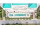 Resort-style pool with ample deck space and lush landscaping at 340 S Palm Ave # Pl1, Sarasota, FL 34236