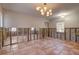 Dining room under renovation with tile floors at 3712 Sandspur Ln, Nokomis, FL 34275