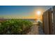 Scenic pathway to the beach at sunrise at 3858 Casey Key, Nokomis, FL 34275