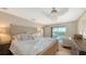 Serene main bedroom with pool view and stylish furnishings at 3858 Casey Key, Nokomis, FL 34275
