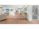 Open kitchen with island and breakfast bar seating at 4810 Bay Shore Rd, Sarasota, FL 34234