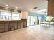 Kitchen undergoing renovation with new flooring and cabinets at 5140 Windward Ave, Sarasota, FL 34242