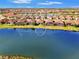 Aerial view of home on the lake at 5401 Manchini St, Sarasota, FL 34238