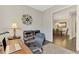Bright office space with a view into the dining room at 5401 Manchini St, Sarasota, FL 34238