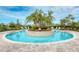 Circular pool with a surrounding patio at 5401 Manchini St, Sarasota, FL 34238