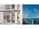 Private balcony with city and partial water views, partially showing living room at 555 Quay Cmn # 1105, Sarasota, FL 34236