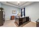 Spacious home office with large desk and ample storage at 5817 Hevena Ct, Palmetto, FL 34221