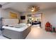 Relaxing hot tub on covered lanai with access to living area at 5817 Hevena Ct, Palmetto, FL 34221