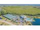 Community tennis courts and pool from above at 610 Estuary Dr # 610, Bradenton, FL 34209