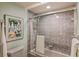 Bathroom with shower/tub combo and decorative art at 610 Estuary Dr # 610, Bradenton, FL 34209