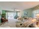 Spacious living room with access to a relaxing balcony at 610 Estuary Dr # 610, Bradenton, FL 34209