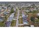 Aerial view of neighborhood highlighting the house location at 8142 Coco Solo Ave, North Port, FL 34287
