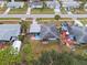Aerial view of the house and surrounding area at 8142 Coco Solo Ave, North Port, FL 34287