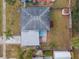 Overhead view of the house, yard, and shed at 8142 Coco Solo Ave, North Port, FL 34287