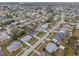 Aerial view of residential neighborhood showing home location at 8142 Coco Solo Ave, North Port, FL 34287