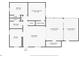 Floor plan showcasing a bedroom, bathroom, kitchen, living room and patio at 8142 Coco Solo Ave, North Port, FL 34287