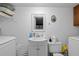 Convenient laundry room with sink and washer/dryer hookups at 8142 Coco Solo Ave, North Port, FL 34287