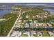 Wide aerial view showing home's location and neighborhood at 9008 Allapata Ln, Venice, FL 34293