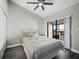 Guest bedroom with sliding glass doors to private balcony at 117 10Th N St # 122, Bradenton Beach, FL 34217