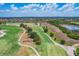 Aerial view of the golf course layout at 16621 Berwick Ter, Lakewood Ranch, FL 34202