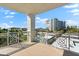 Spacious balcony overlooking the ocean and cityscape at 2050 Benjamin Franklin Dr # B304, Sarasota, FL 34236