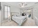 Main bedroom with sliding doors to the pool area at 3506 Culpepper Ter, North Port, FL 34286