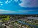 Aerial view of a coastal residential neighborhood at 363 64Th Avenue E Cir, Bradenton, FL 34203