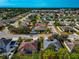 Aerial view of a house with a pool in a residential neighborhood at 363 64Th Avenue E Cir, Bradenton, FL 34203