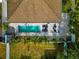 House with pool and patio, viewed from above at 363 64Th Avenue E Cir, Bradenton, FL 34203