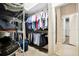 Large walk-in closet with ample shelving and hanging space at 3843 E 59 Avenue Cir, Ellenton, FL 34222