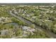 Bird's-eye view of waterfront home and community at 4027 Siren Rd, Venice, FL 34293