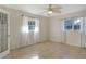 Bedroom with ceiling fan and natural light at 418 Sarabay Rd, Osprey, FL 34229