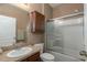 Clean bathroom with shower/tub combo and single vanity at 4608 Halls Mill Xing, Ellenton, FL 34222