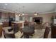 Kitchen and dining area with glass table and chairs at 4608 Halls Mill Xing, Ellenton, FL 34222