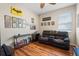 Bedroom with a black couch and comic book decor at 5007 Elmhurst Ln, Palmetto, FL 34221