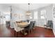 Dining room with a wooden table and gray chairs at 5007 Elmhurst Ln, Palmetto, FL 34221