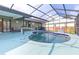 Inviting kidney-shaped pool with screened enclosure and patio at 5375 Joslyn Ter, Port Charlotte, FL 33981